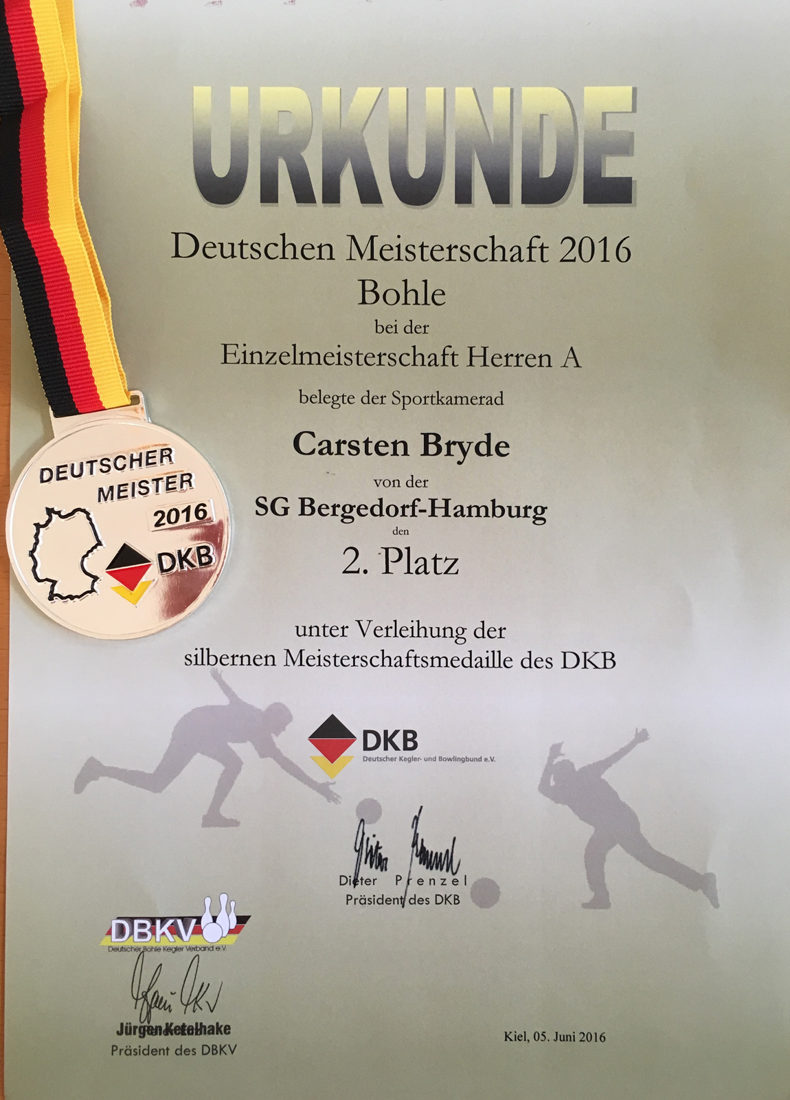 Carste Bryde - Deutscher Vizemeister Herren A Einzel